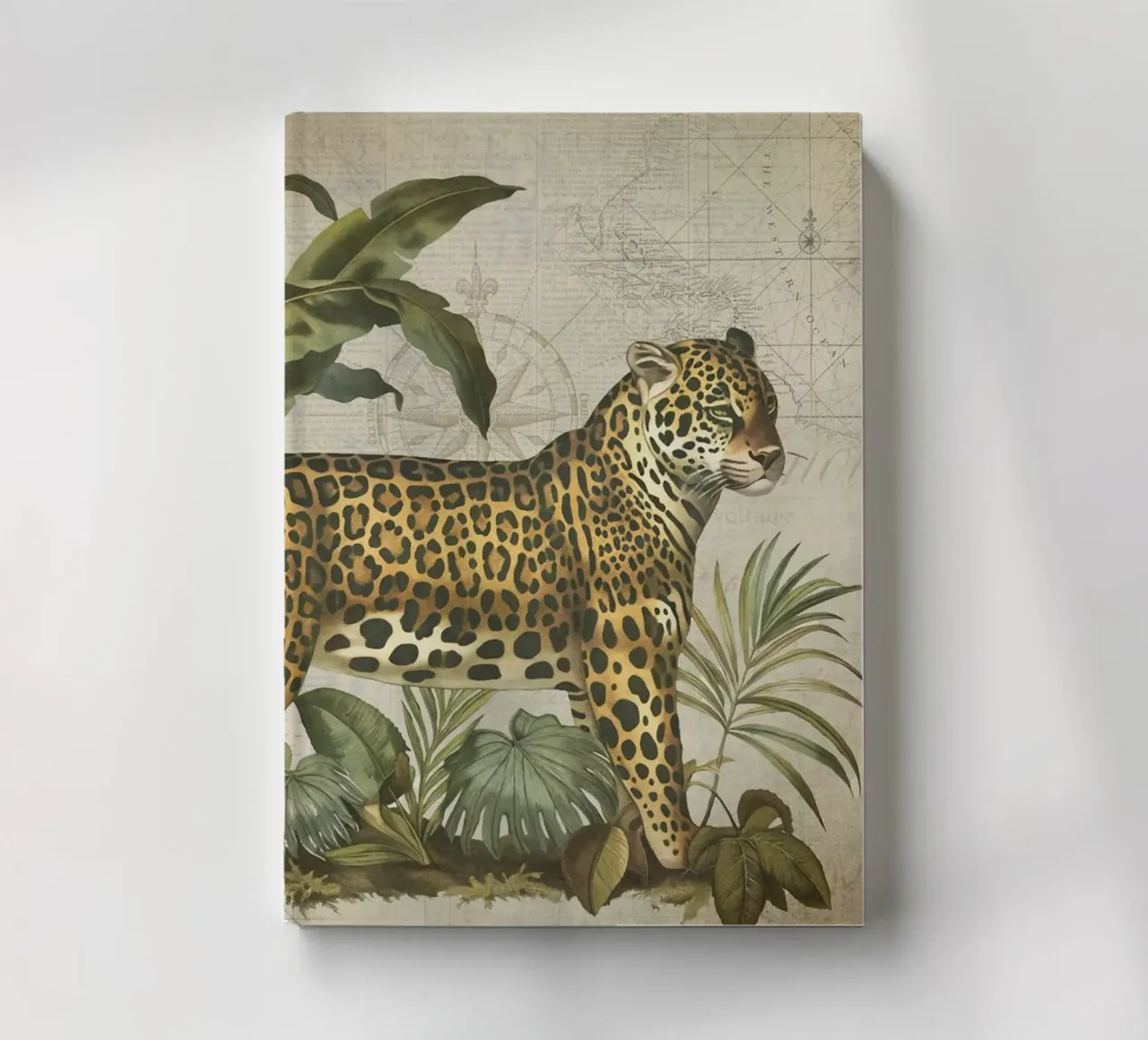 Tropical Jungle Vintage Cheetah Adventure 2 notebook by Andrea Haase Vintage World