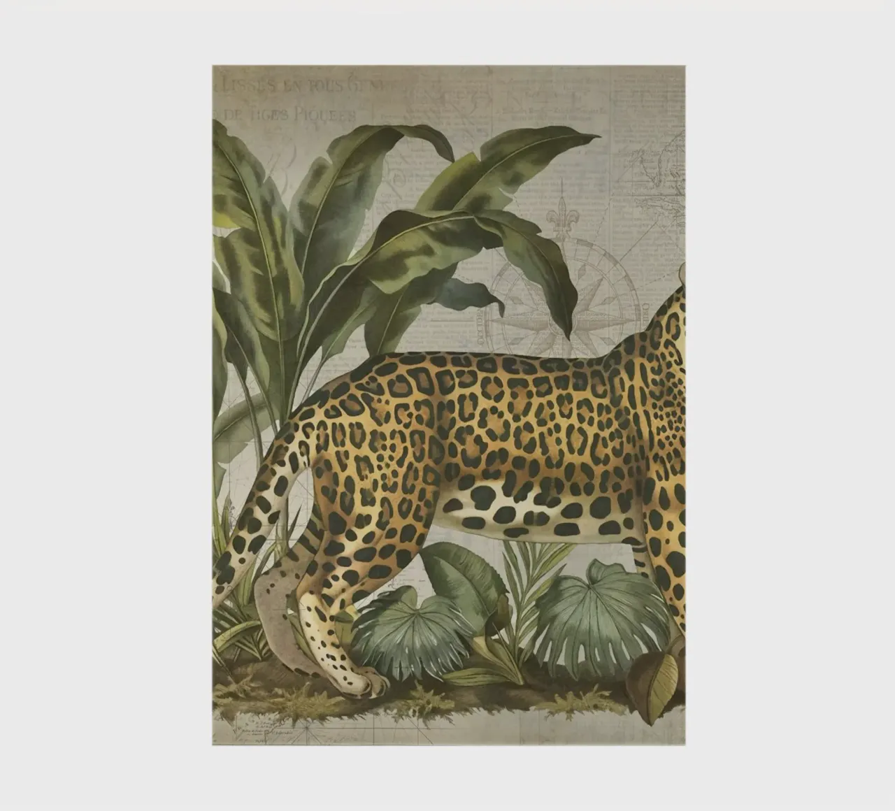 Tropical Jungle Vintage Cheetah Adventure 2 notebook by Andrea Haase Vintage World