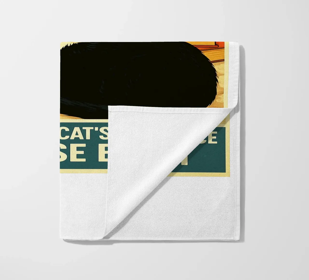 Alcuni scappano nei libri altri nell'abbraccio di un gatto Cat Funny telo mare da the gan gan