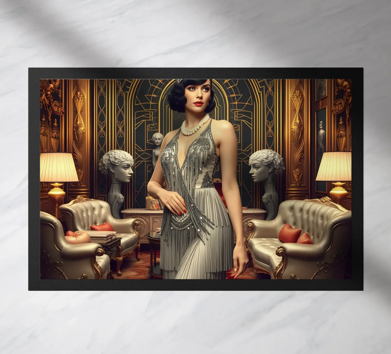 The Flapper doormat by Anita's Dream