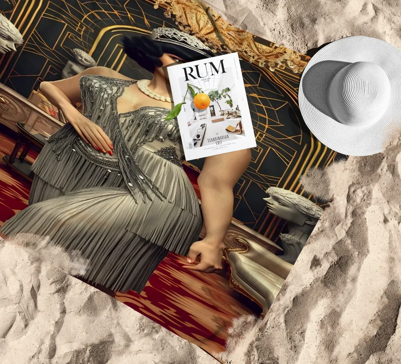 De klepper strandhanddoek van Anita's Dream