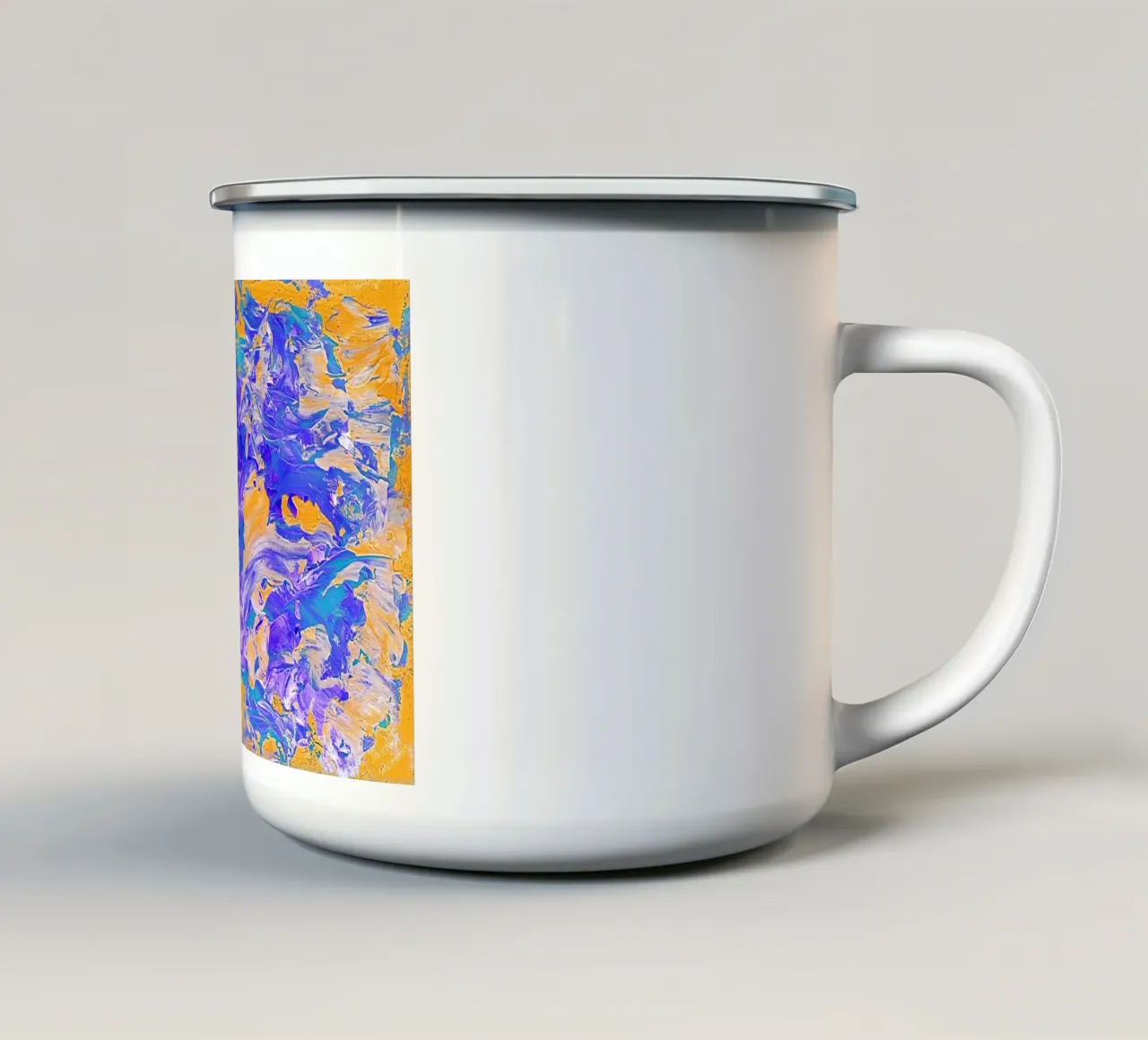 IDEAL GIFT 18. Invers tazza in smalto da Thierry Vobmann Abstract painting