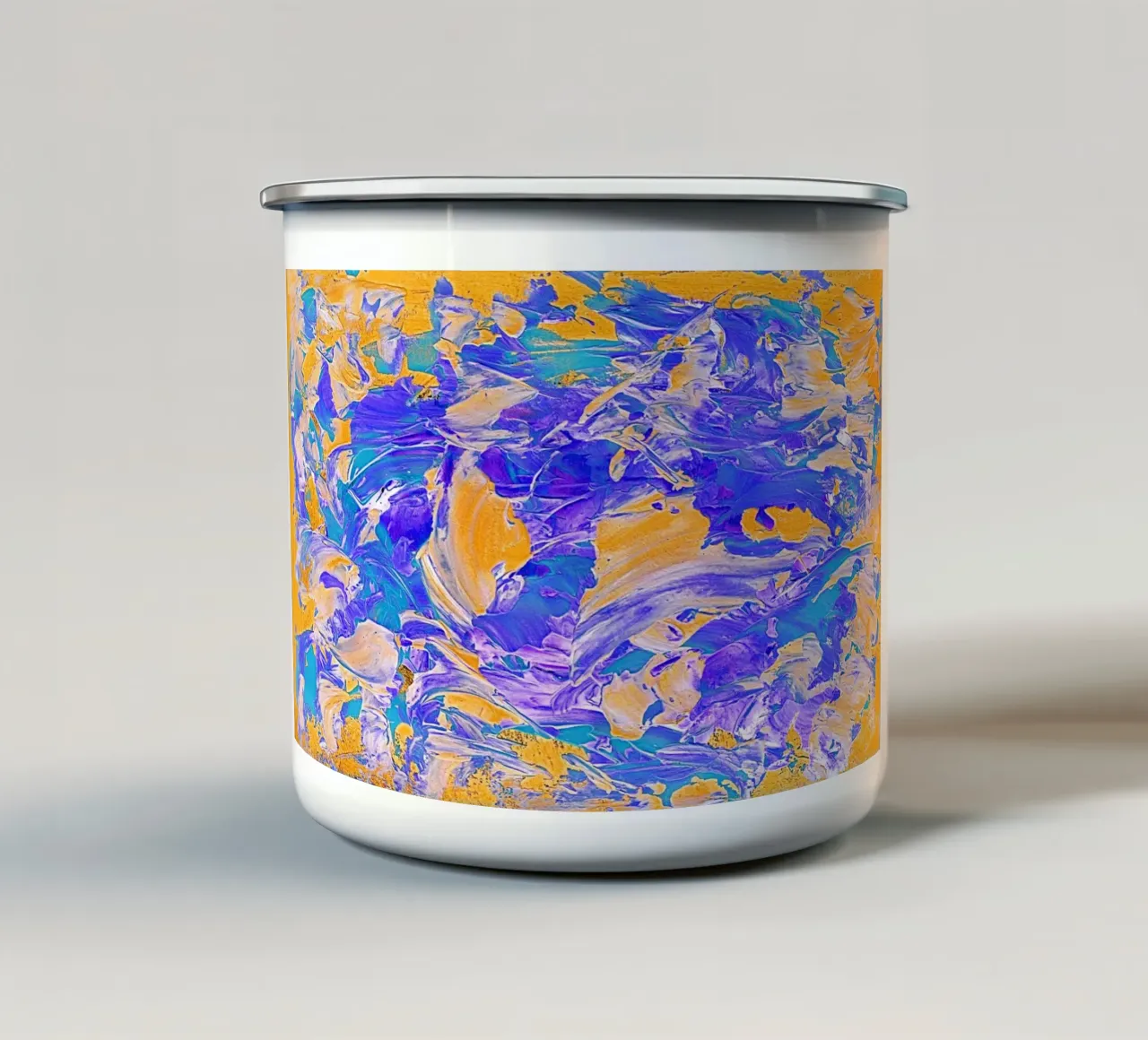 IDEAL GIFT 18. Invers tazza in smalto da Thierry Vobmann Abstract painting