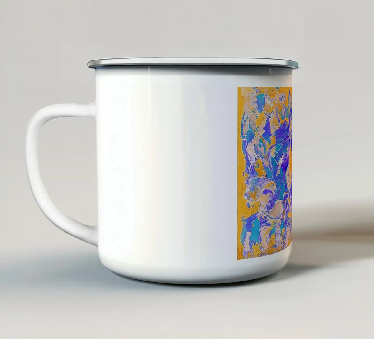IDEAL GIFT 18. Invers tazza in smalto da Thierry Vobmann Abstract painting