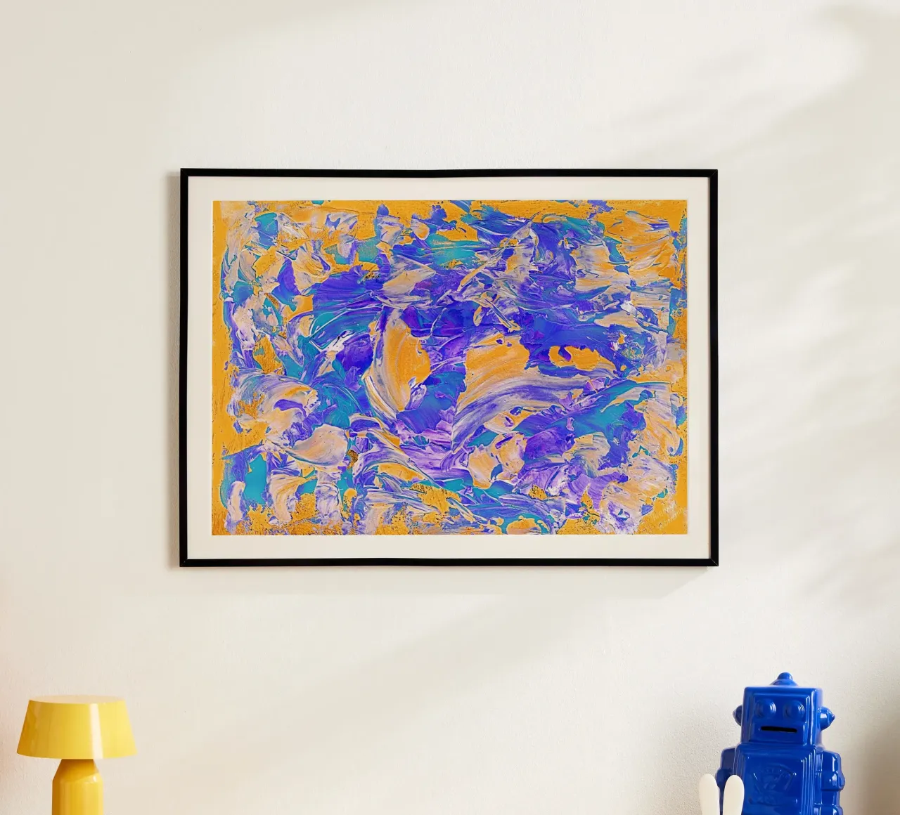 IDEAL GIFT 18. Invers poster con telaio in alluminio da Thierry Vobmann Abstract painting