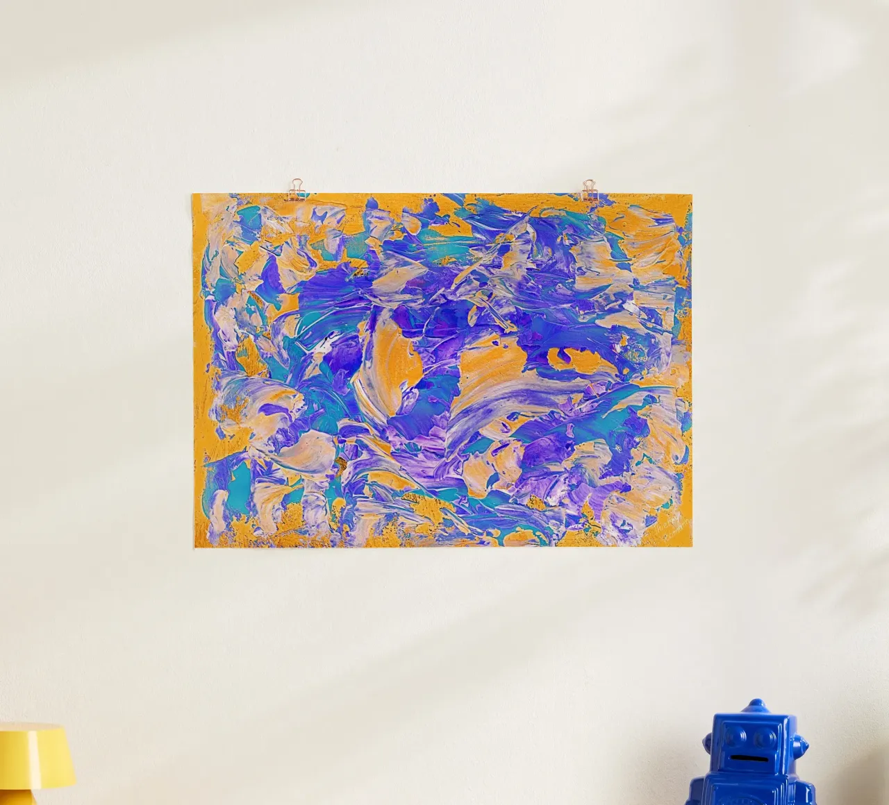 IDEAL GIFT 18. Invers poster con telaio in alluminio da Thierry Vobmann Abstract painting