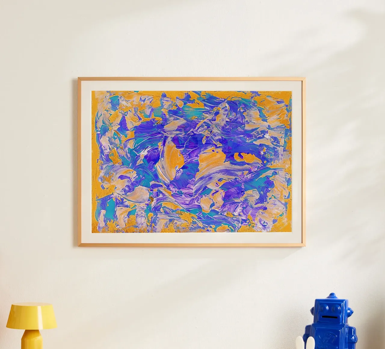 IDEAL GIFT 18. Invers poster con telaio in alluminio da Thierry Vobmann Abstract painting