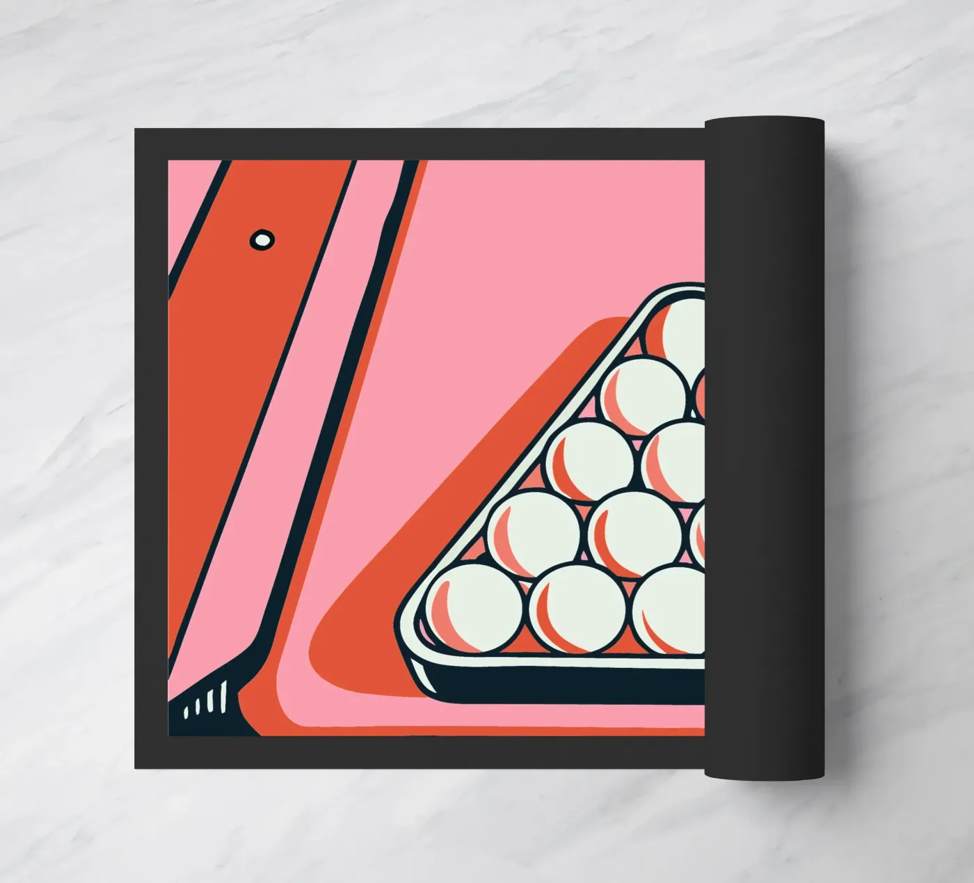 Playing Billiards doormat by SPORTS ONLY