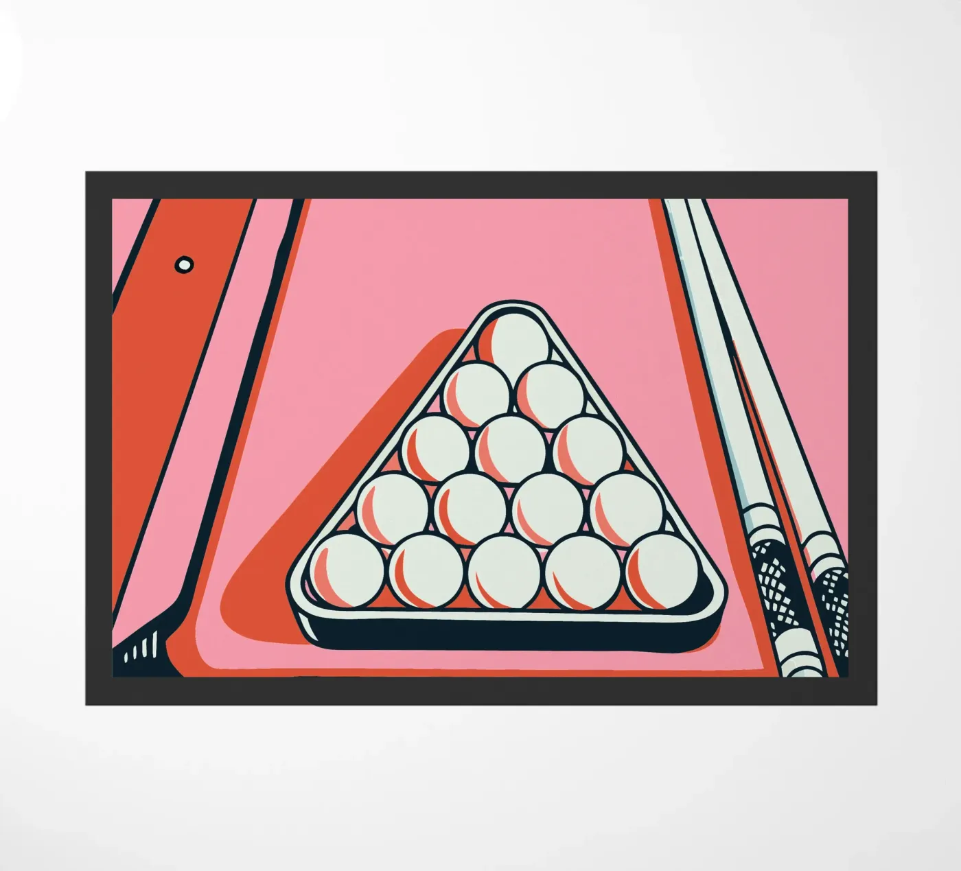 Playing Billiards doormat by SPORTS ONLY