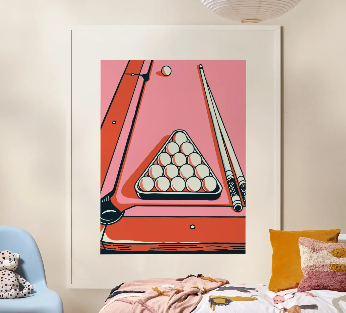 Playing Billiards poster by SPORTS ONLY
