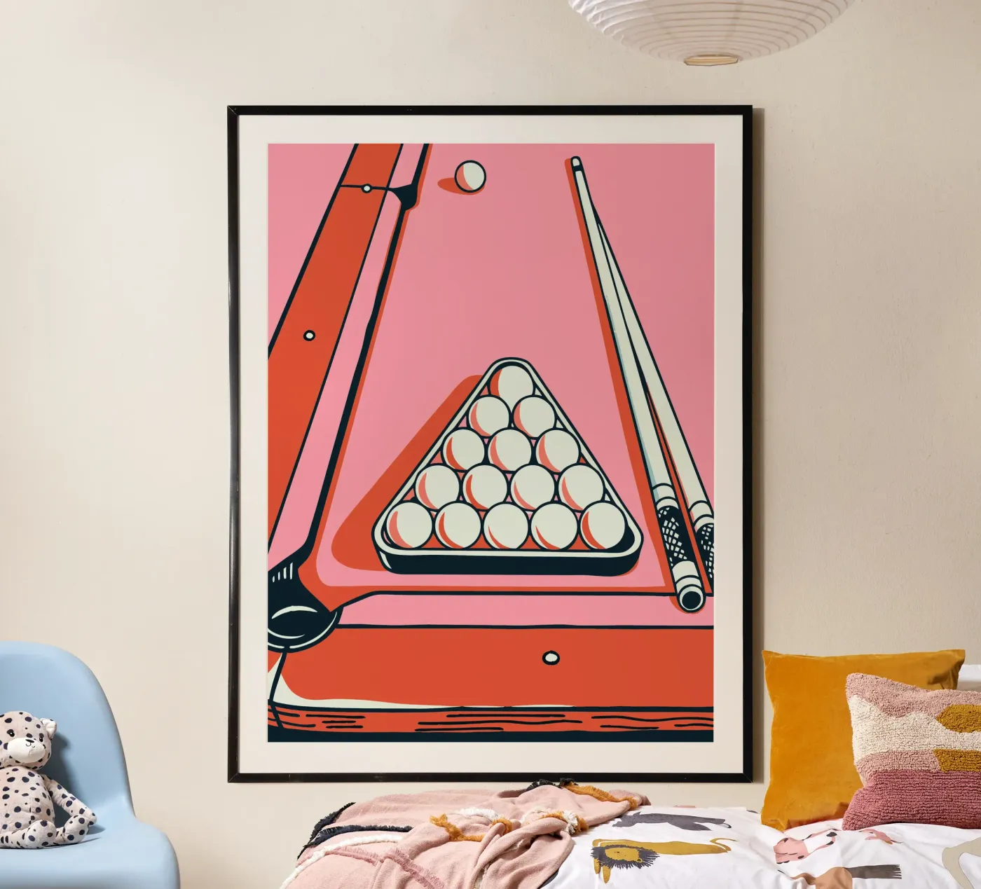 Playing Billiards poster by SPORTS ONLY