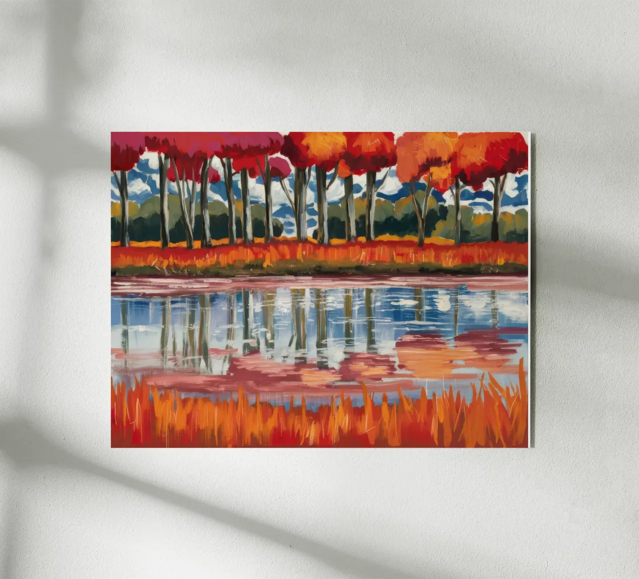 Bagliore del fiume Cremisi plexiglass da Obisidian Brush