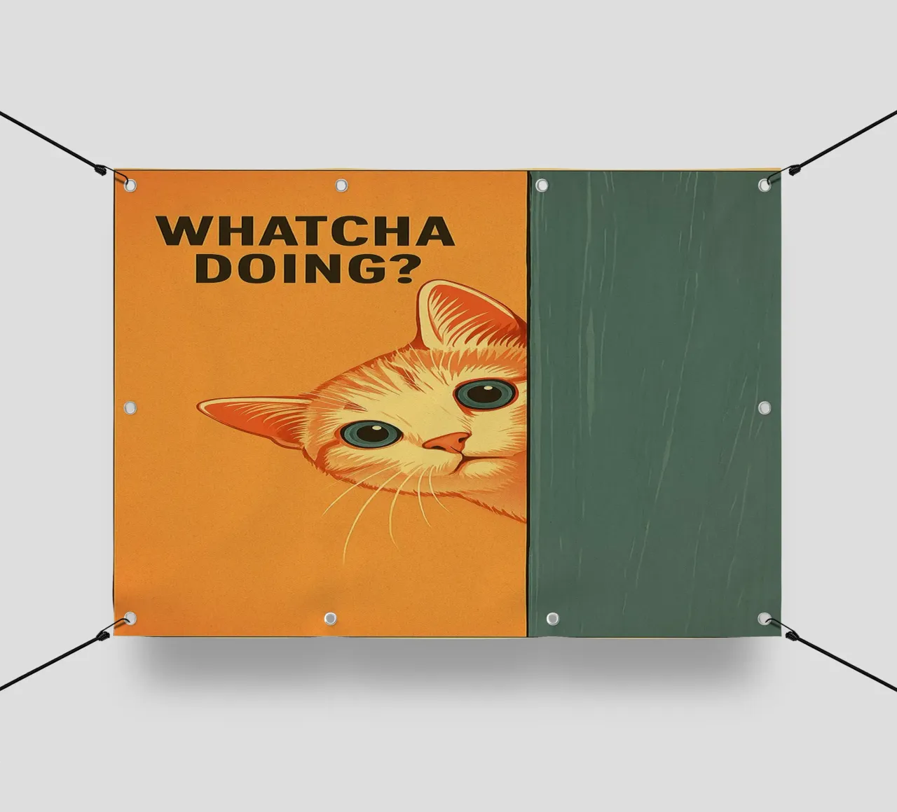 Cosa fai con il gatto? telo in pvc da the gan gan