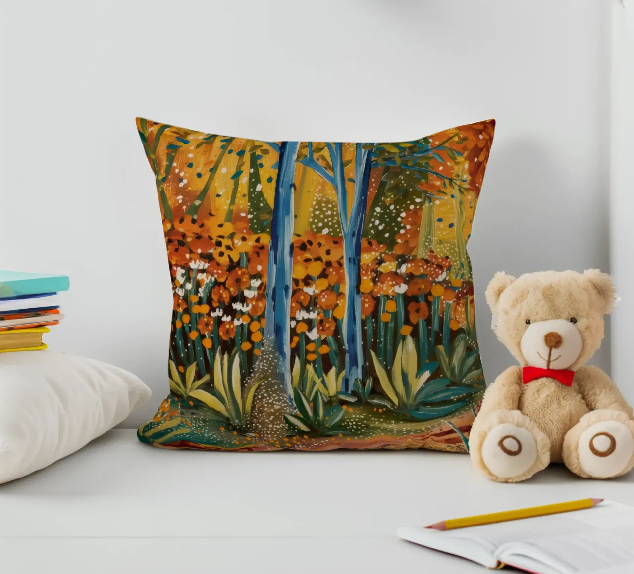 Canzone dei fiori d'arancio cuscino da Obisidian Brush