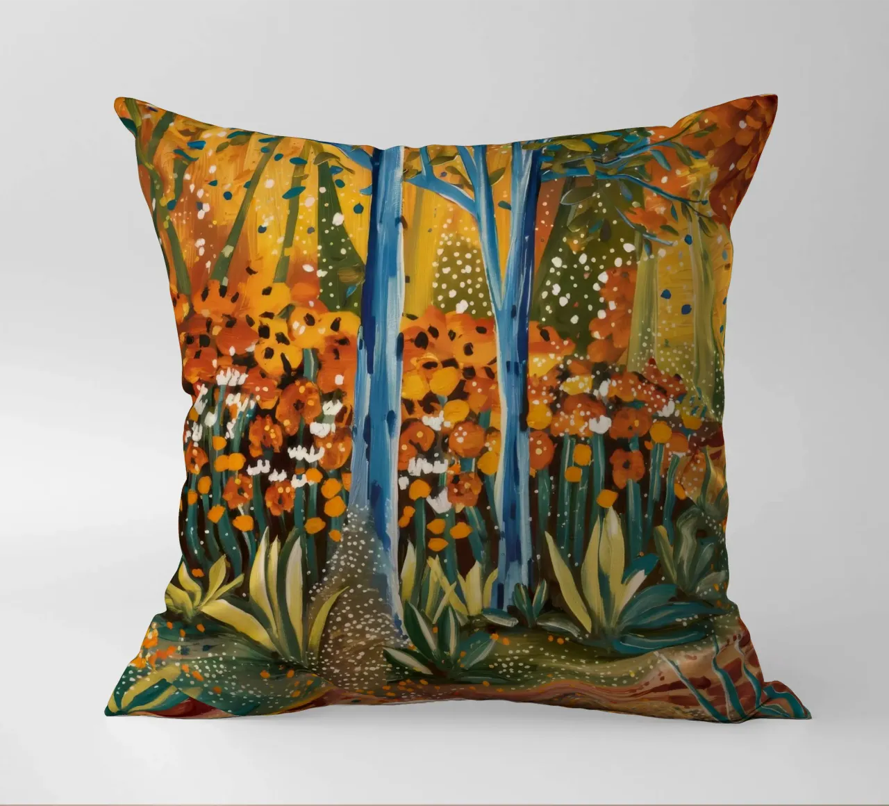 Canzone dei fiori d'arancio cuscino da Obisidian Brush