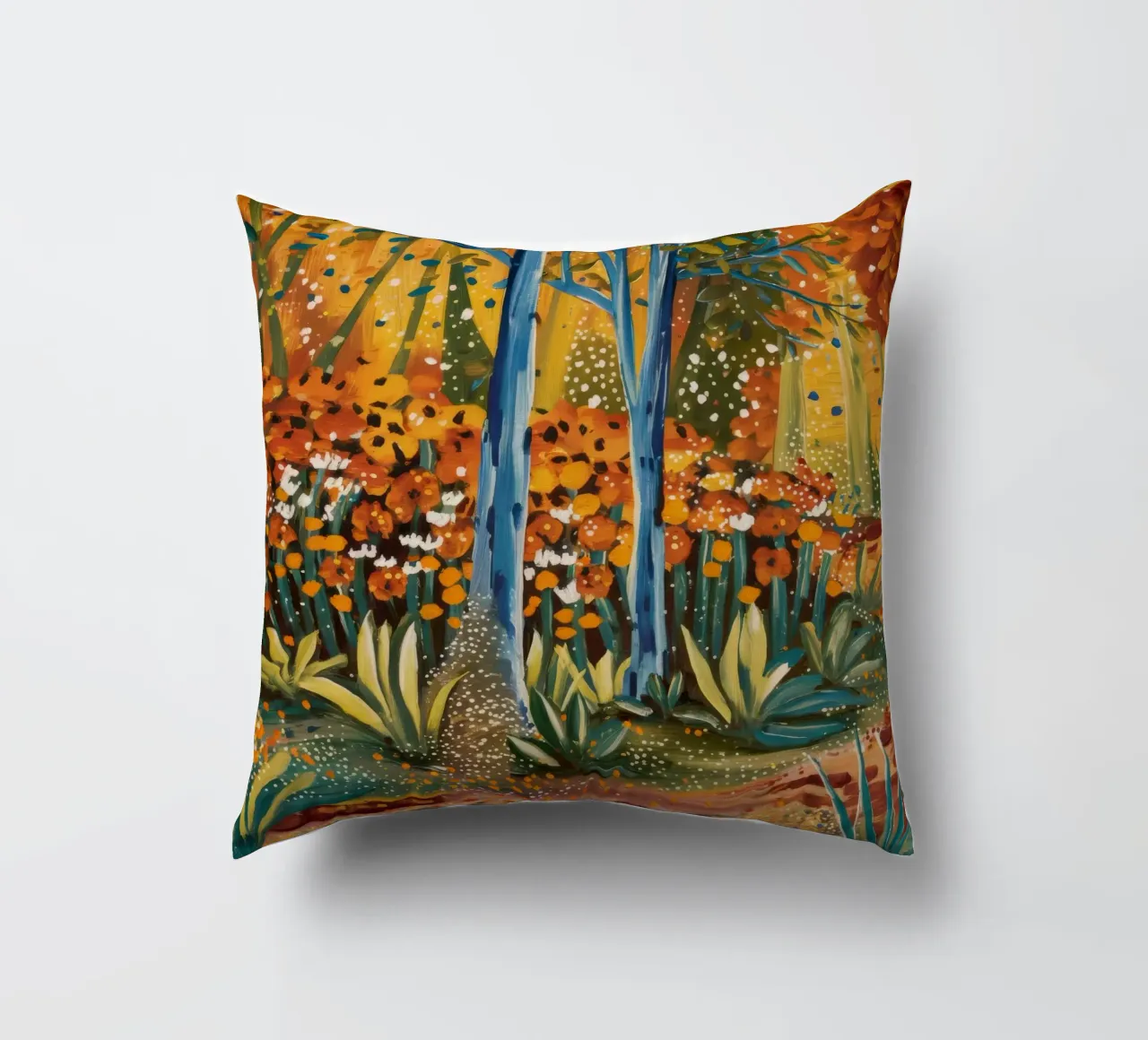 Canzone dei fiori d'arancio cuscino da Obisidian Brush