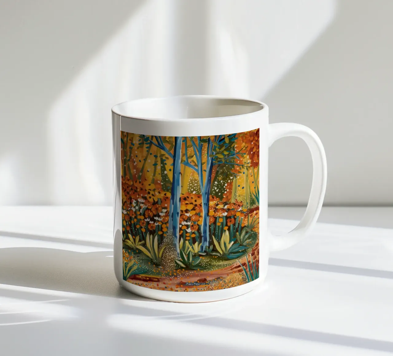 Canzone dei fiori d'arancio tazza in ceramica da Obisidian Brush