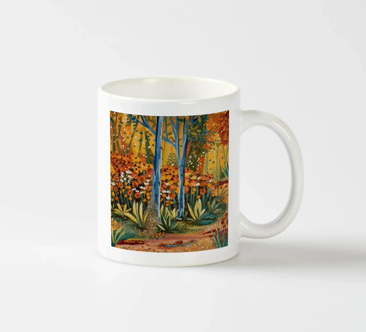 Canzone dei fiori d'arancio tazza in ceramica da Obisidian Brush