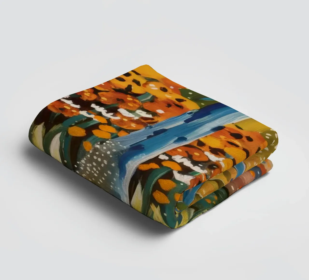 Canzone dei fiori d'arancio asciugamano da bagno da Obisidian Brush