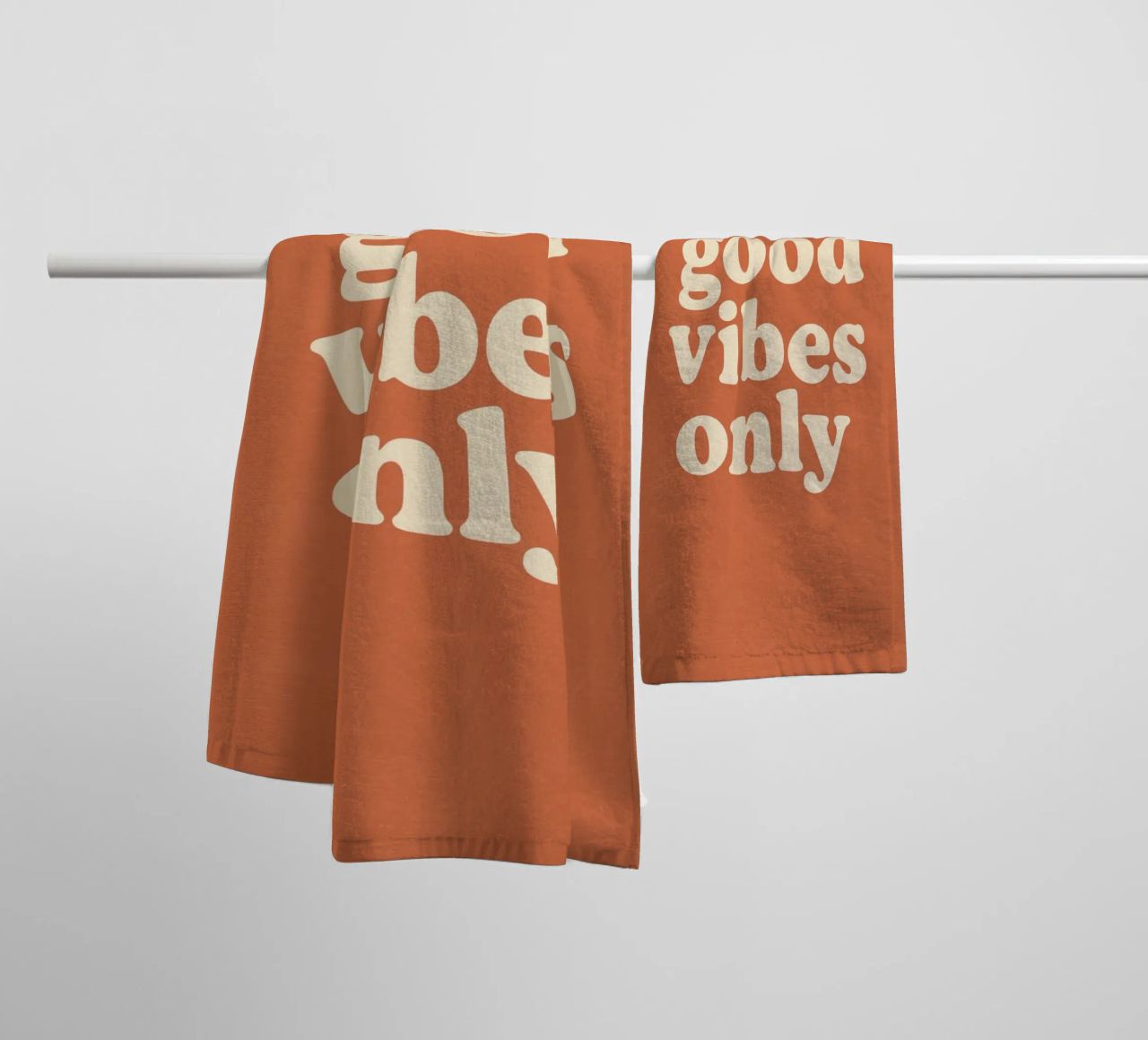 Good Vibes Only asciugamano da bagno da treechild