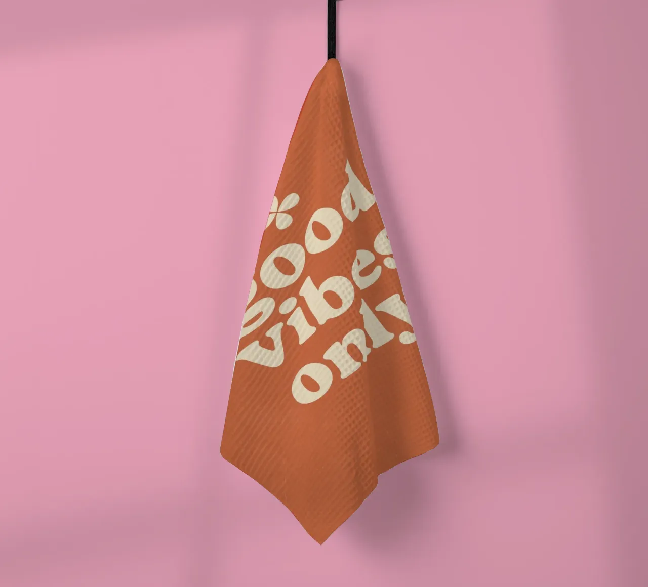 Good Vibes Only tea towel by treechild