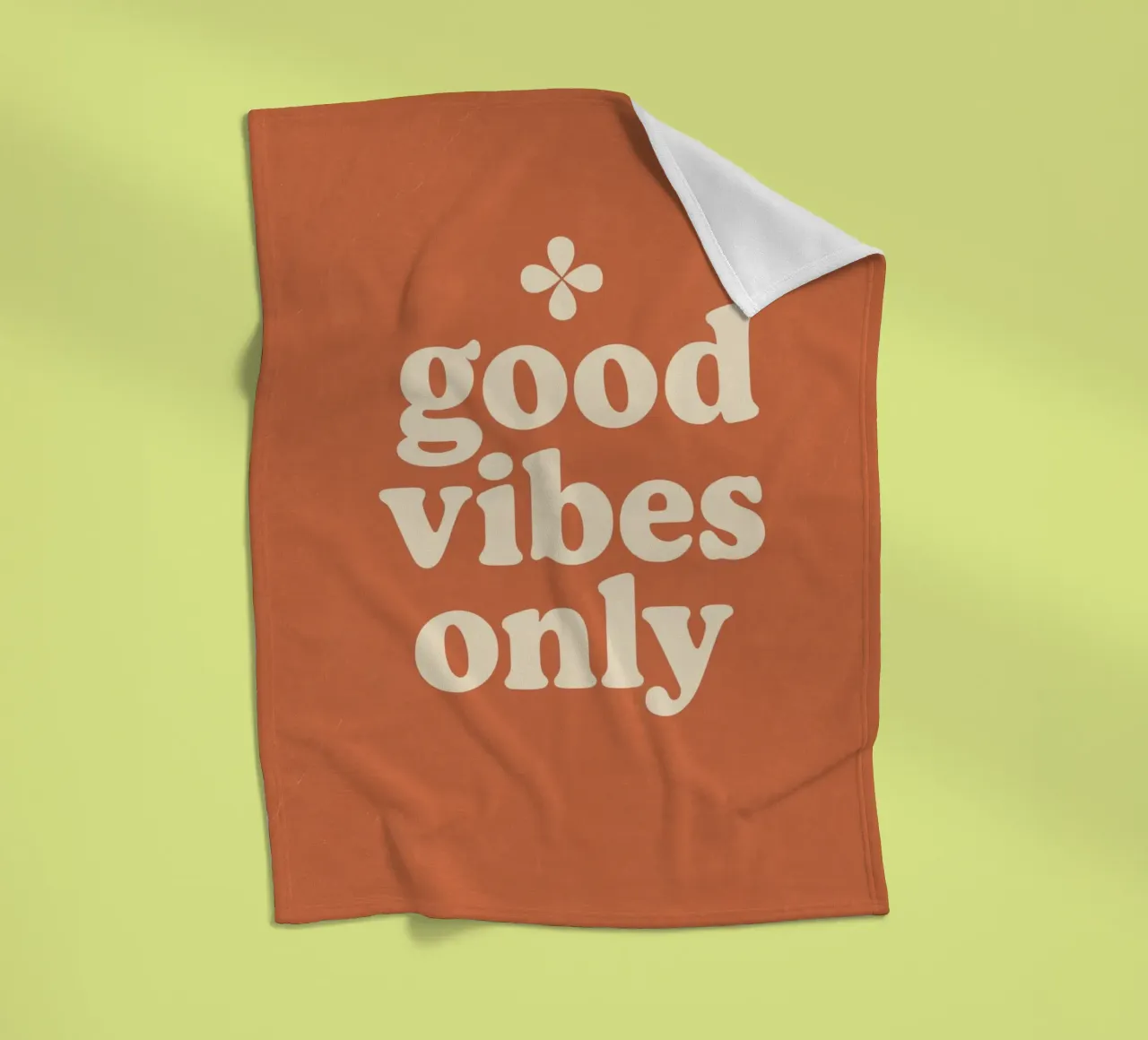 Good Vibes Only coperta in pile da treechild