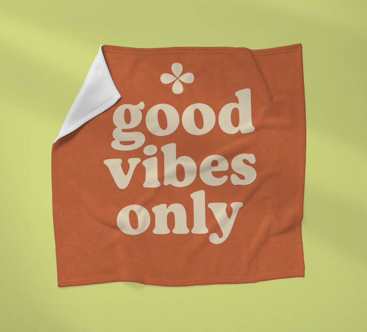 Good Vibes Only coperta in pile da treechild
