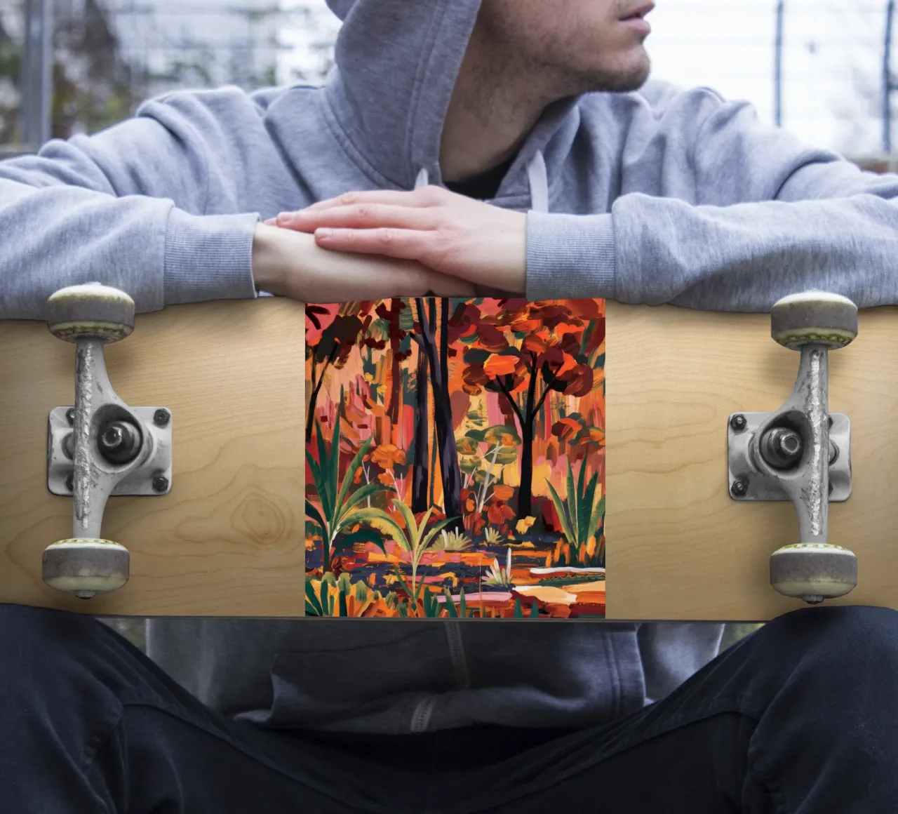Crimson Forest Glow sticker by Obisidian Brush