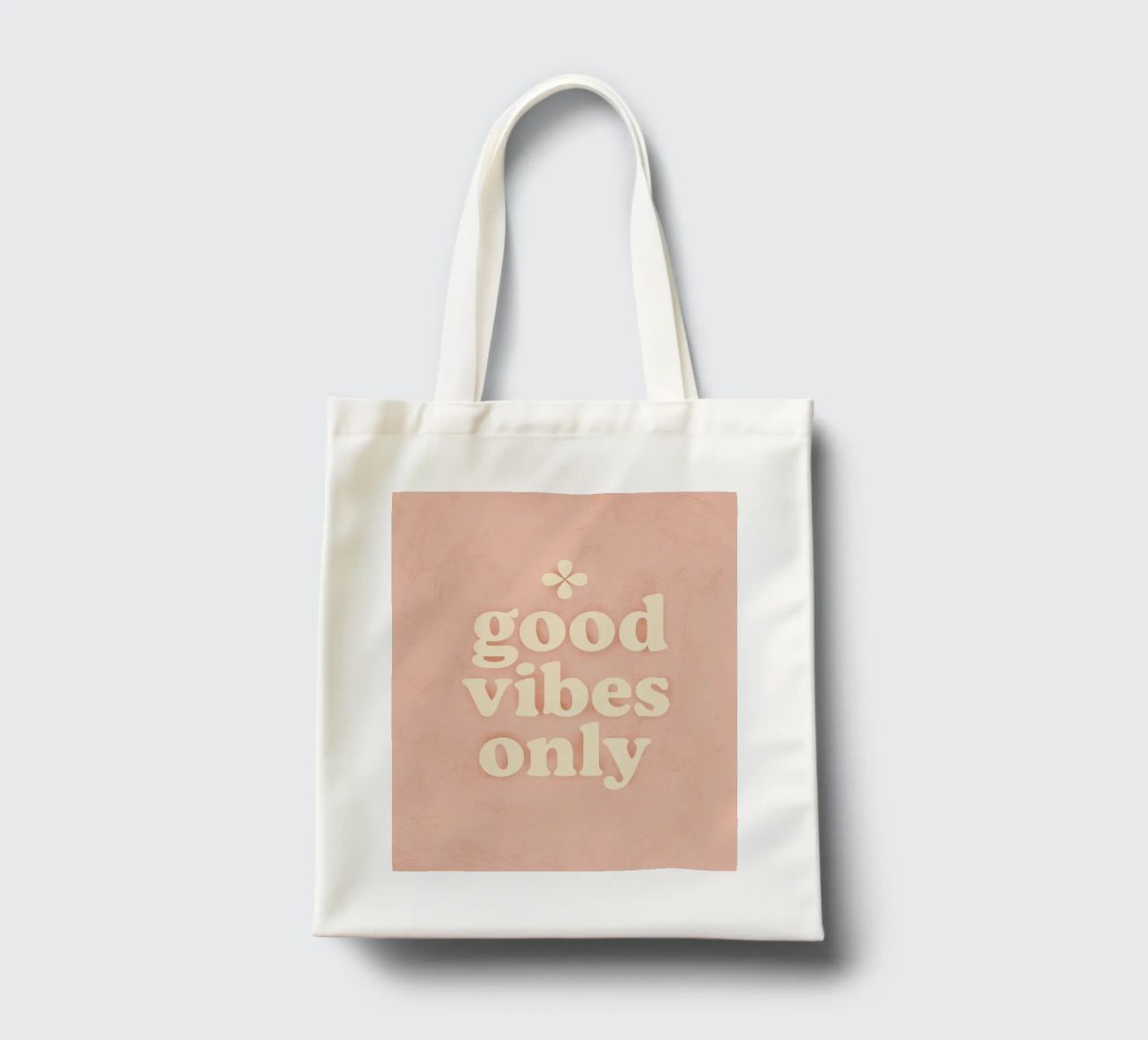Good Vibes Only (Light) borsa in juta da treechild