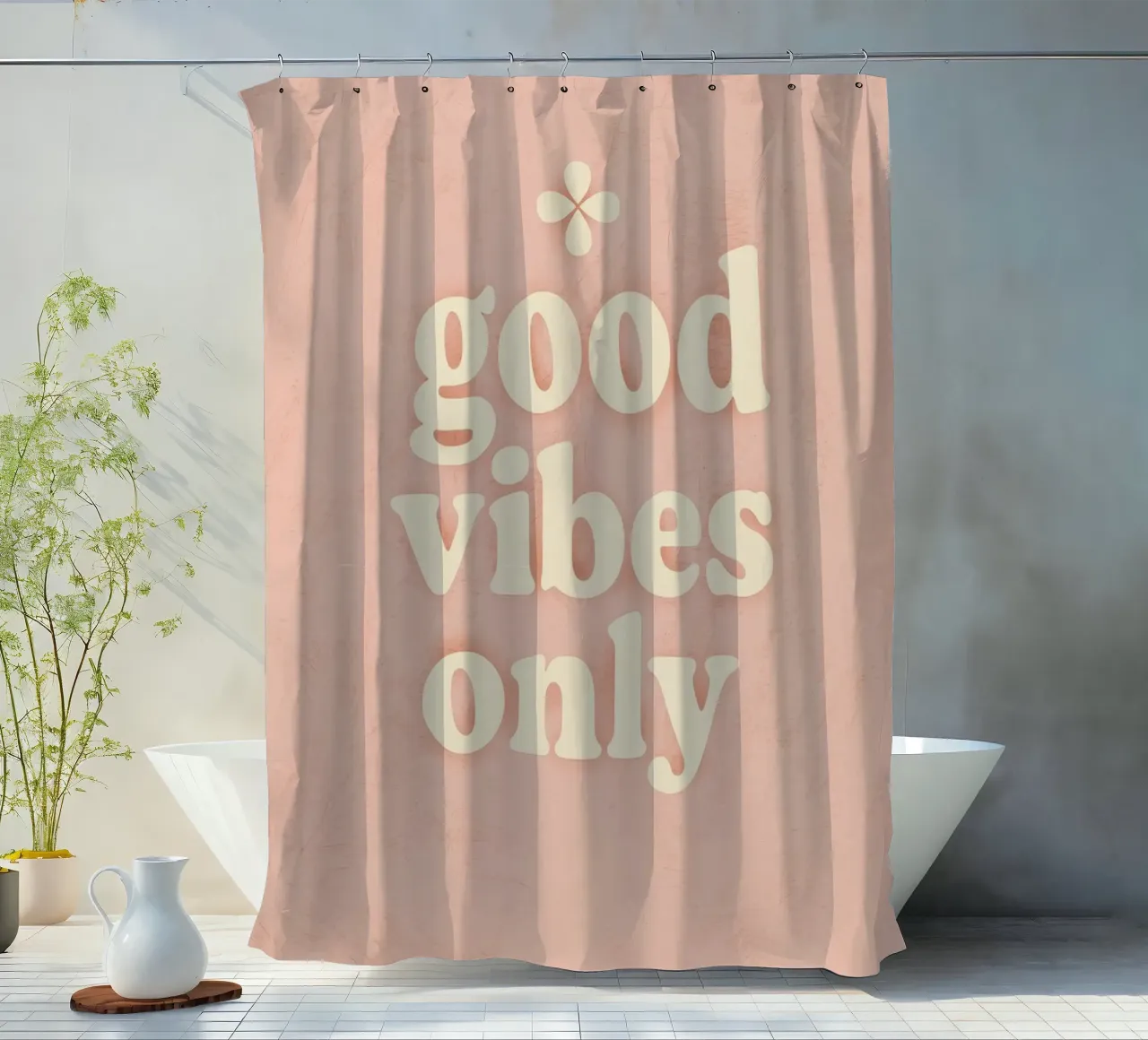 Good Vibes Only (Light) tenda da doccia da treechild