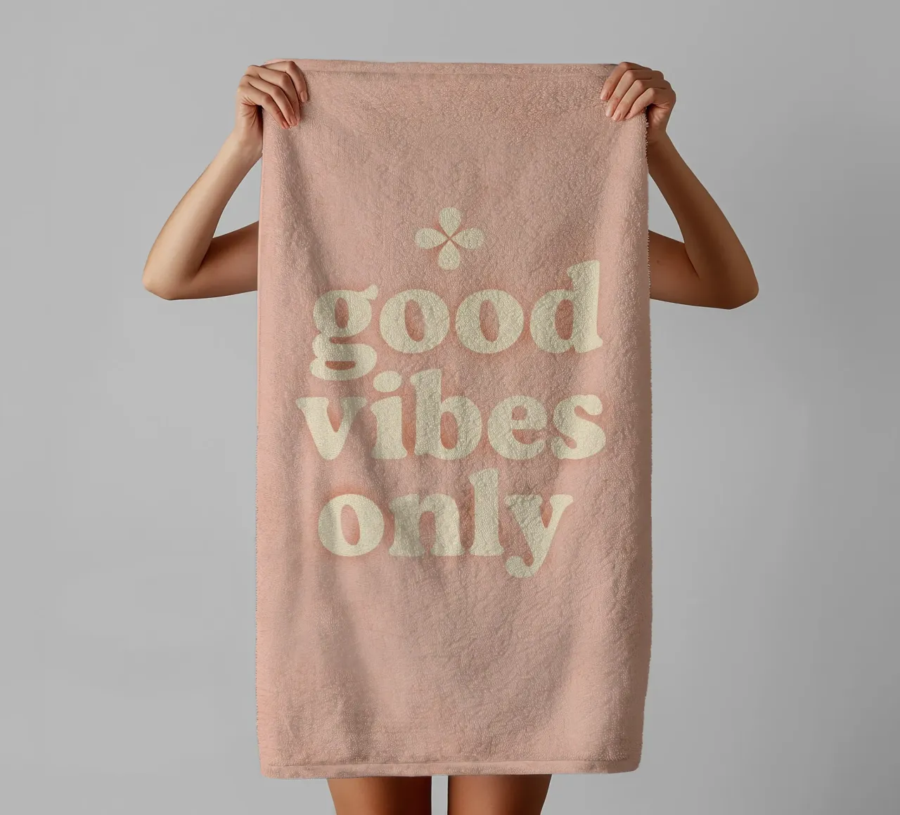 Good Vibes Only (Light) asciugamano da bagno da treechild