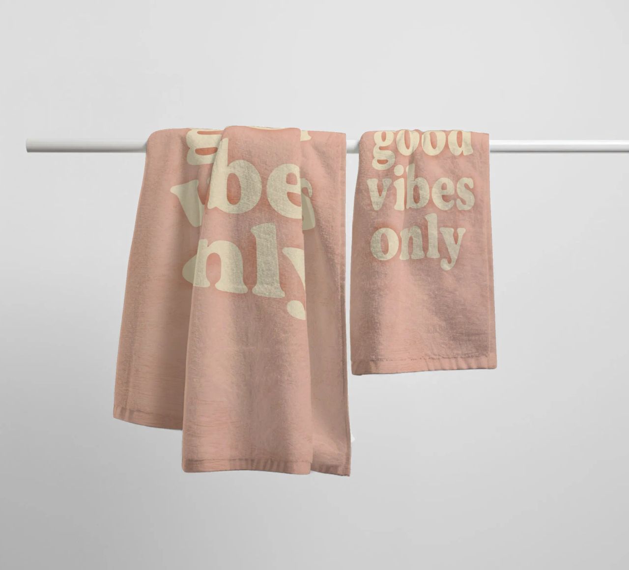 Good Vibes Only (Light) asciugamano da bagno da treechild
