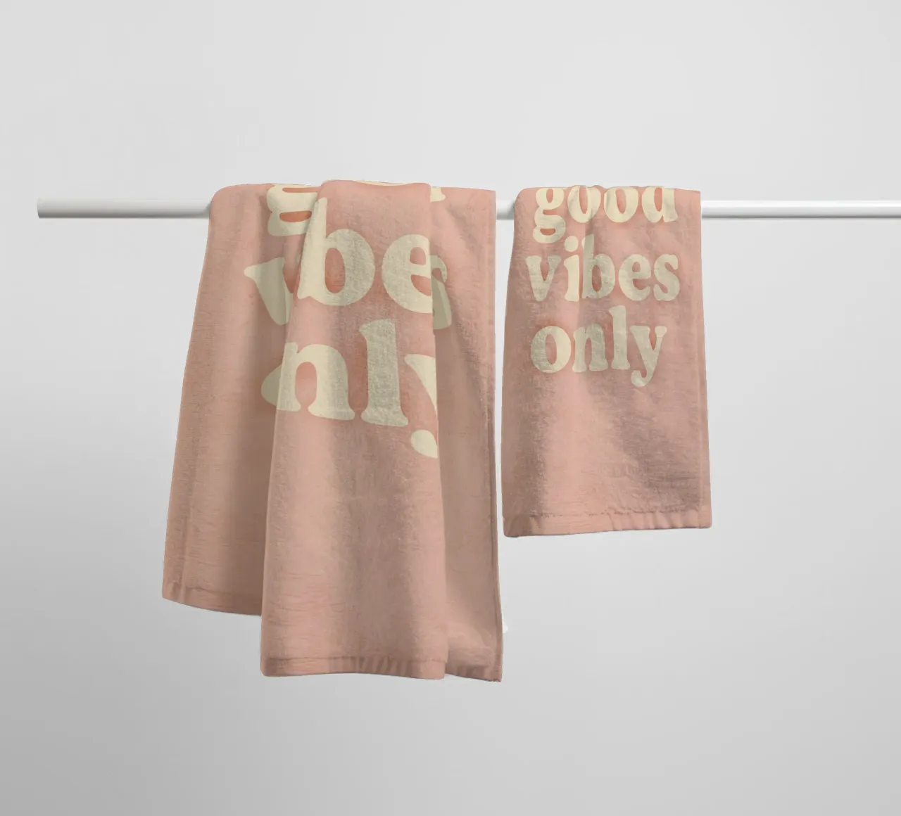 Good Vibes Only (Light) asciugamano da bagno da treechild