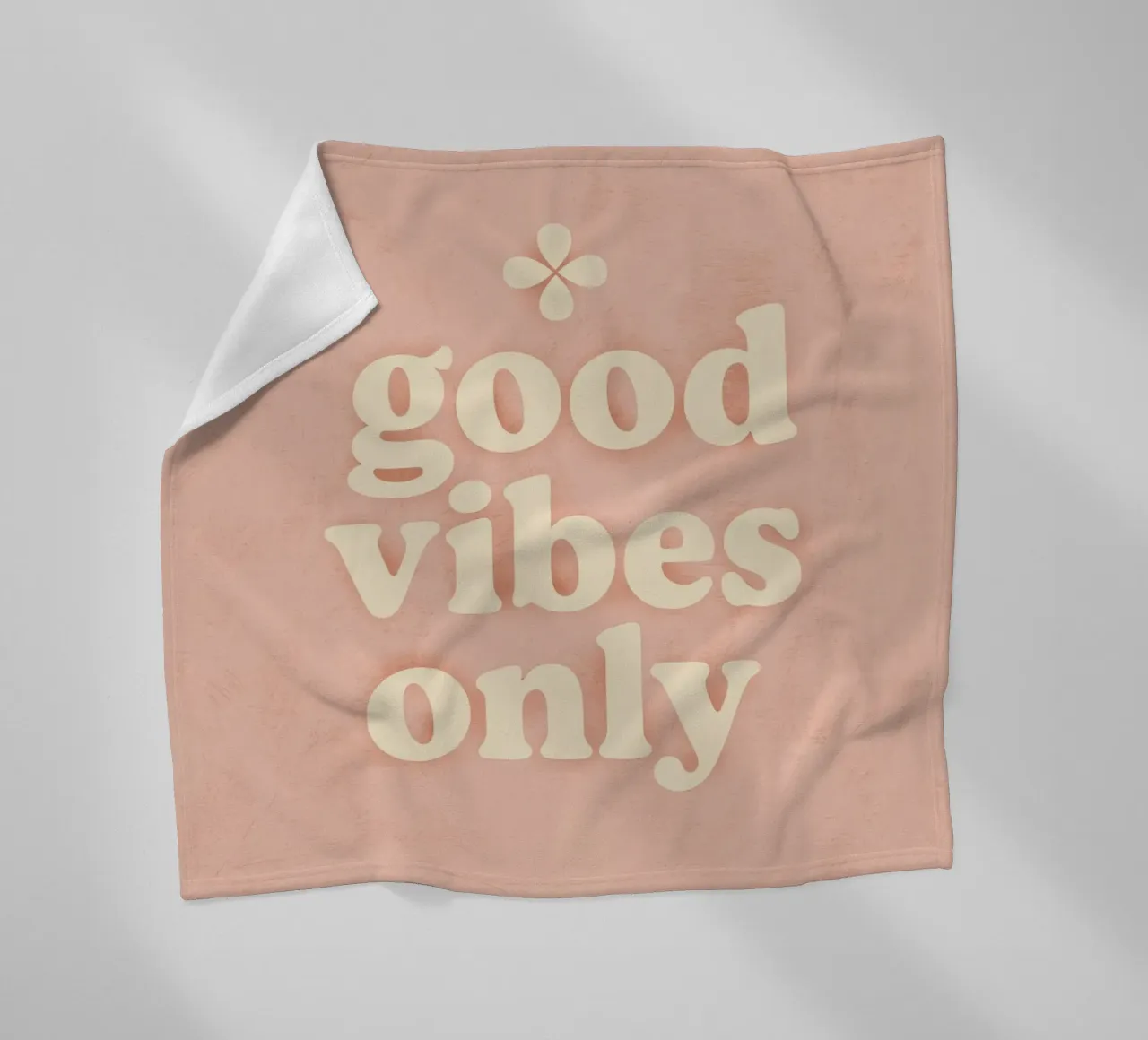 Good Vibes Only (Light) manta de franela de treechild