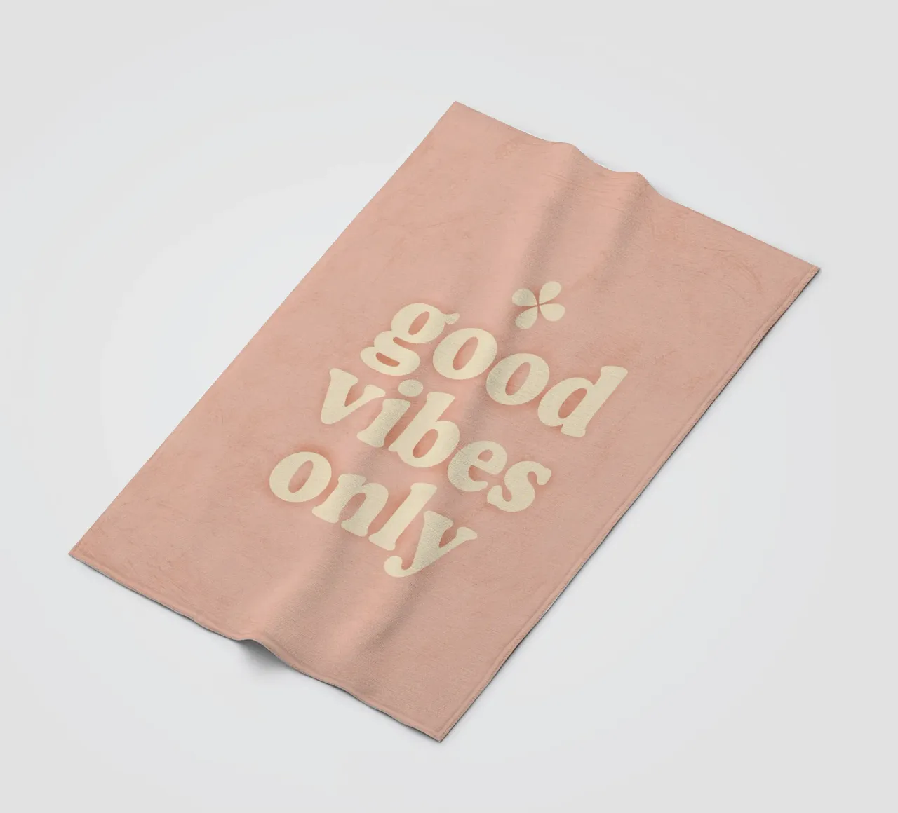 Good Vibes Only (Light) manta de franela de treechild