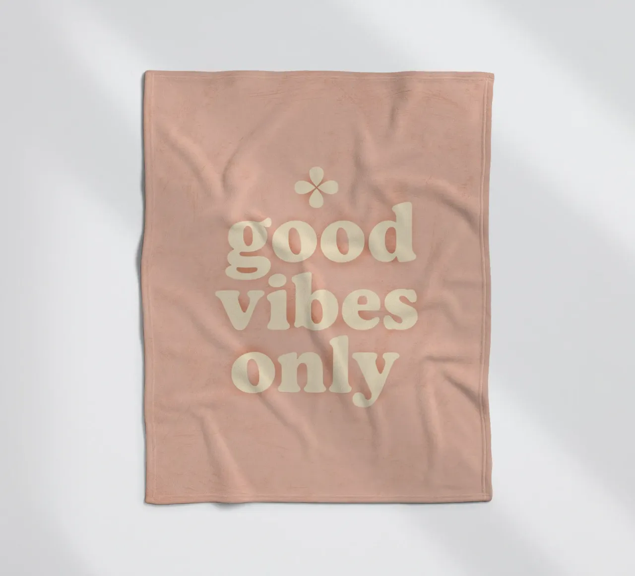 Good Vibes Only (Light) manta de franela de treechild