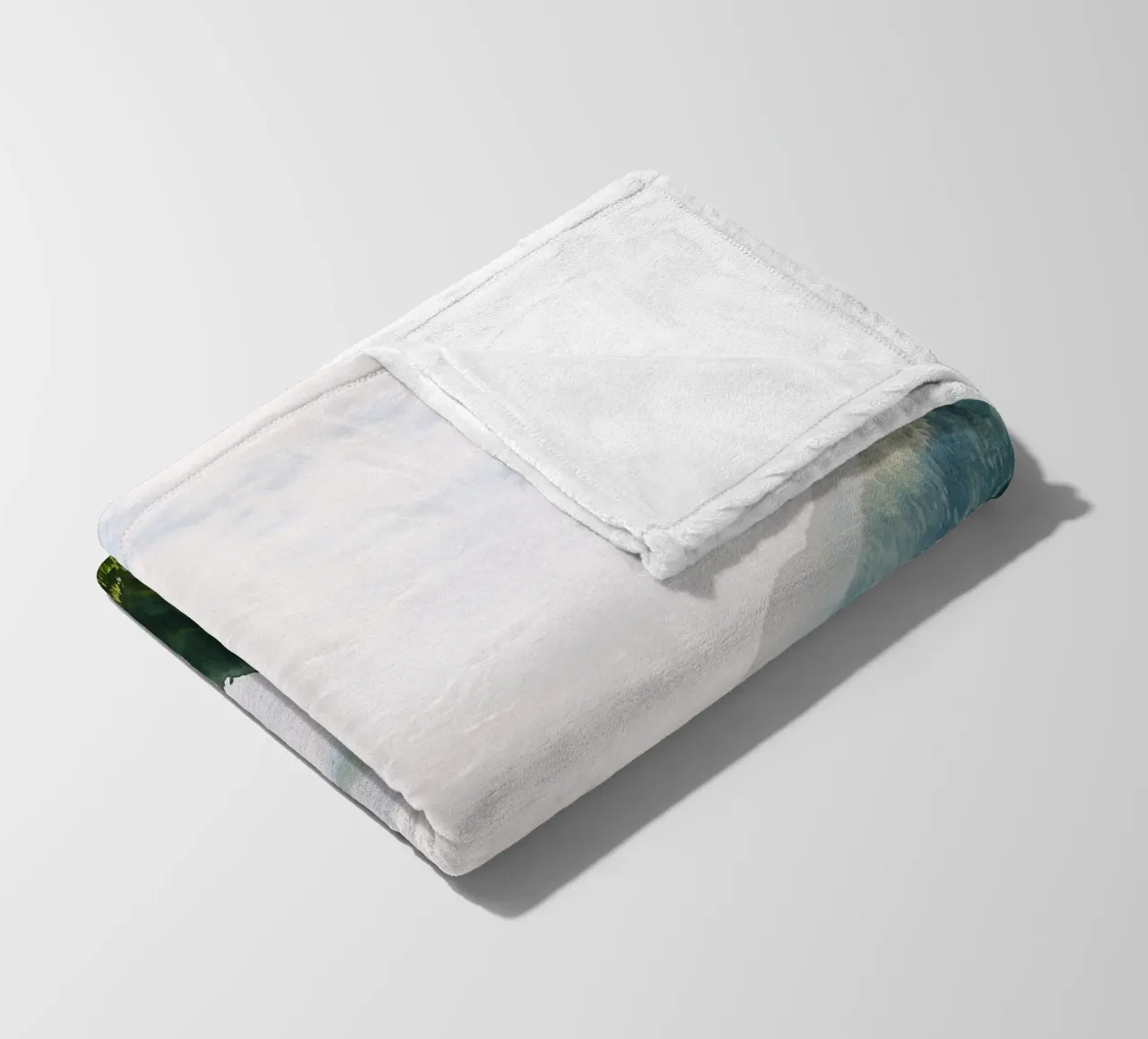 Norwegian Fjord Whisper: Serenity Over Water coperta in pile da FujiBrush