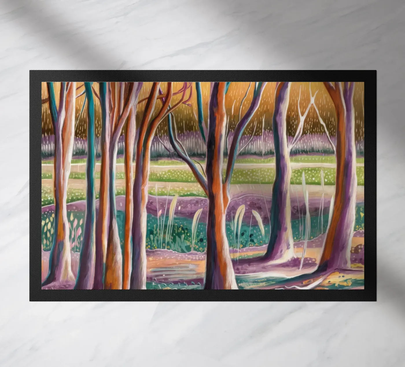 Lavender Light Trunks doormat by Obisidian Brush