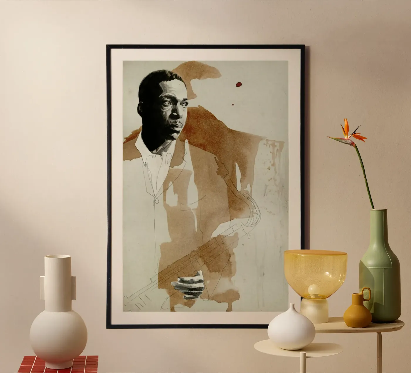 John Coltrane poster by David Diehl