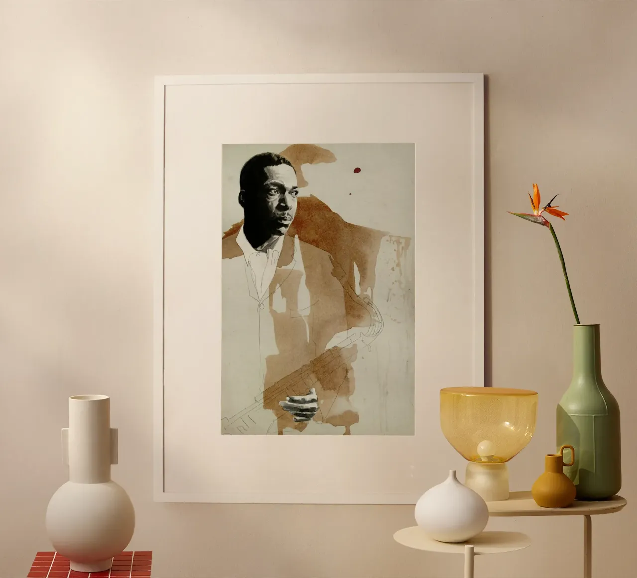 John Coltrane carta hahnemühle da David Diehl