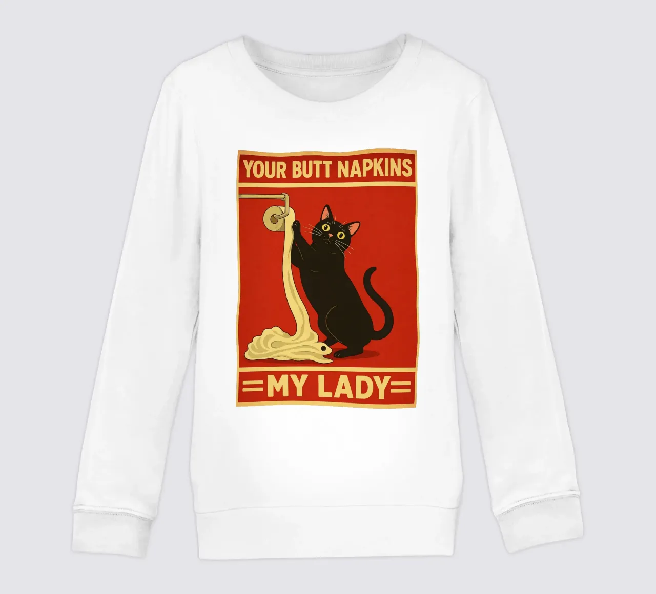 I tovaglioli per il sedere della mia signora Gatto divertente felpa bambino da the gan gan