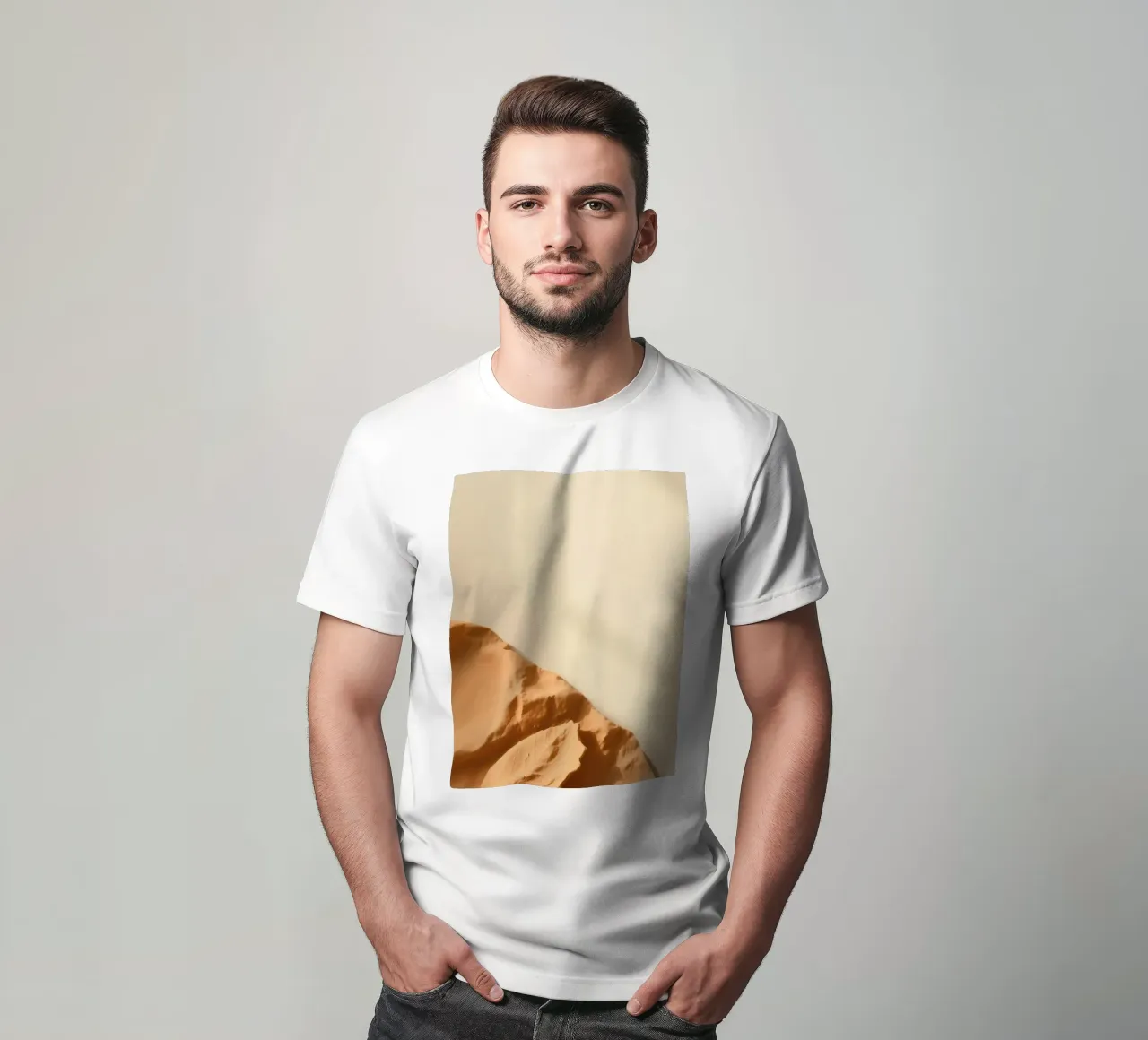 Scultura unica in argilla che mette in risalto texture e ombre t-shirt da DesignDoodle