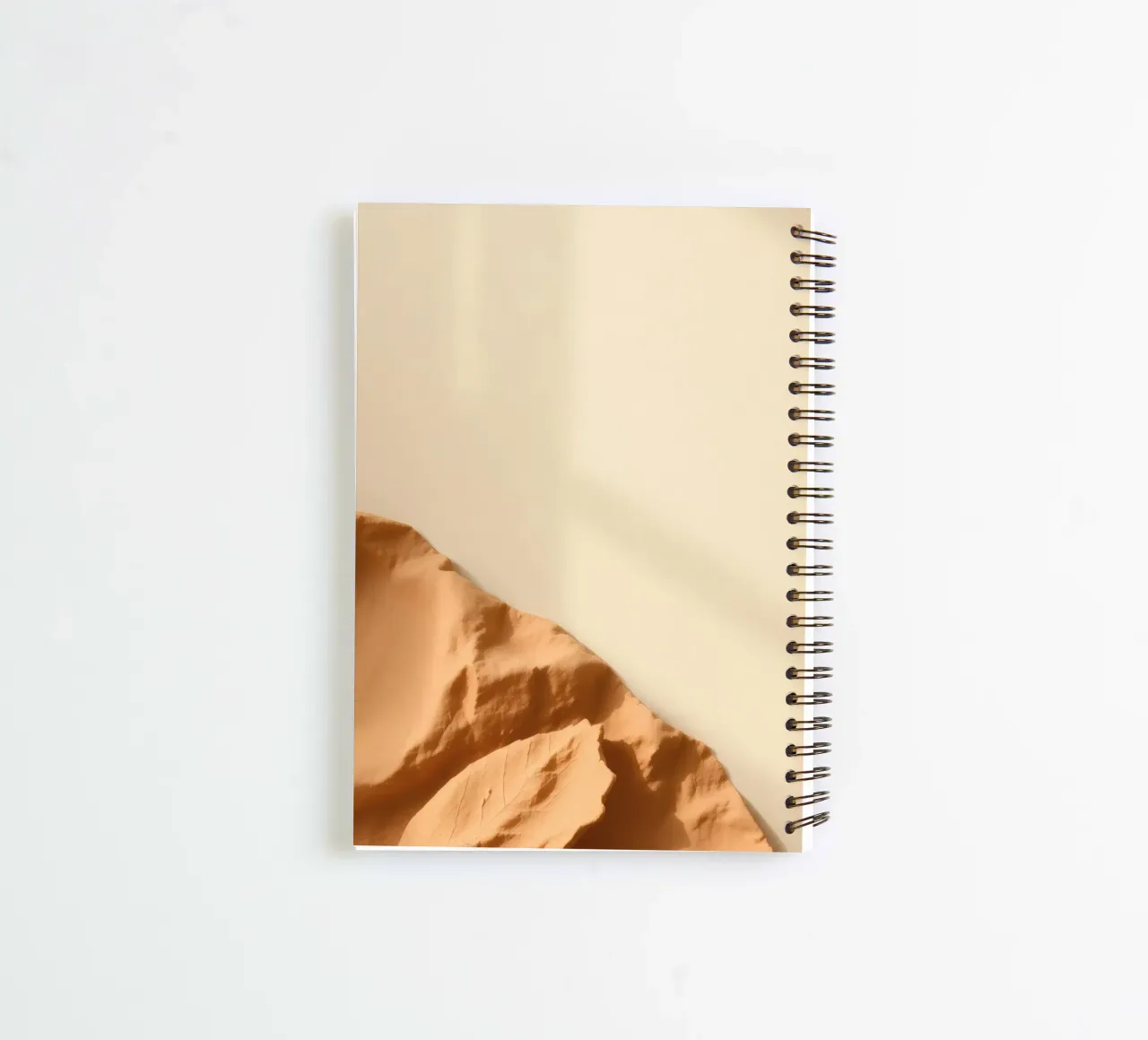 Unique clay sculpture highlighting textures and shadows spiral notebook by DesignDoodle