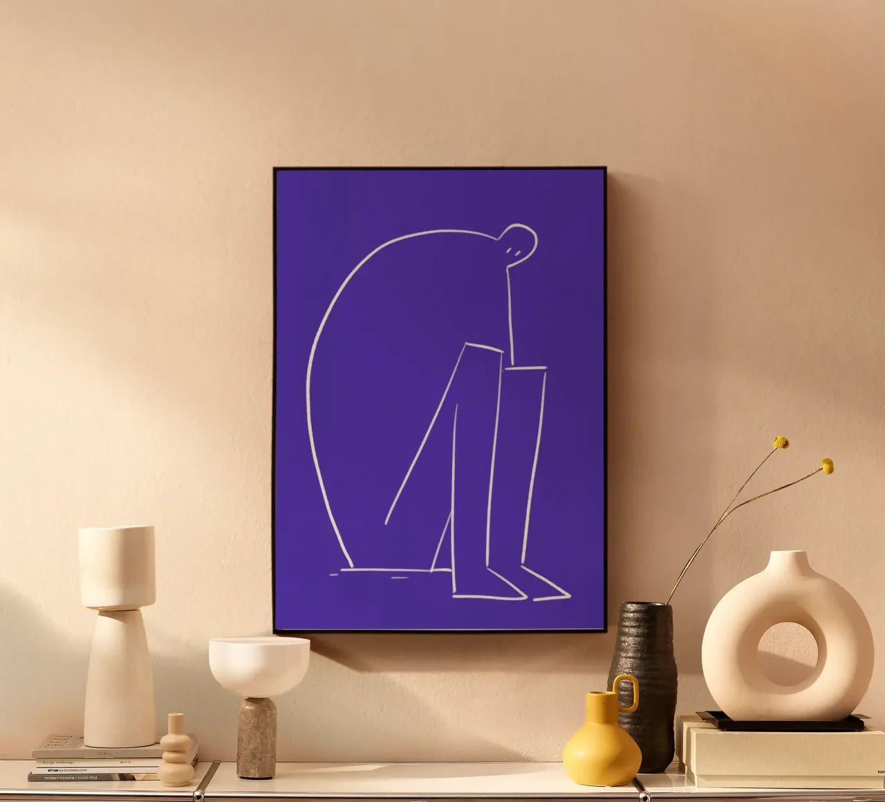 Géant solitaire plexiglas de Johannes Lott Illustration