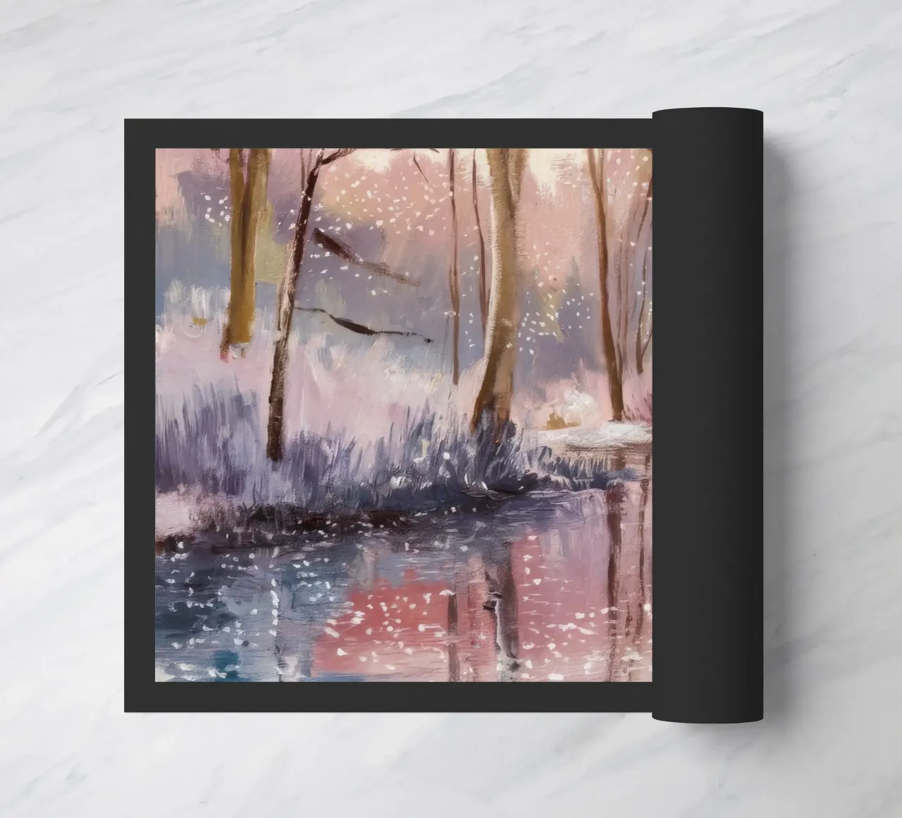 Winter Reflection Drift deurmat van Obisidian Brush