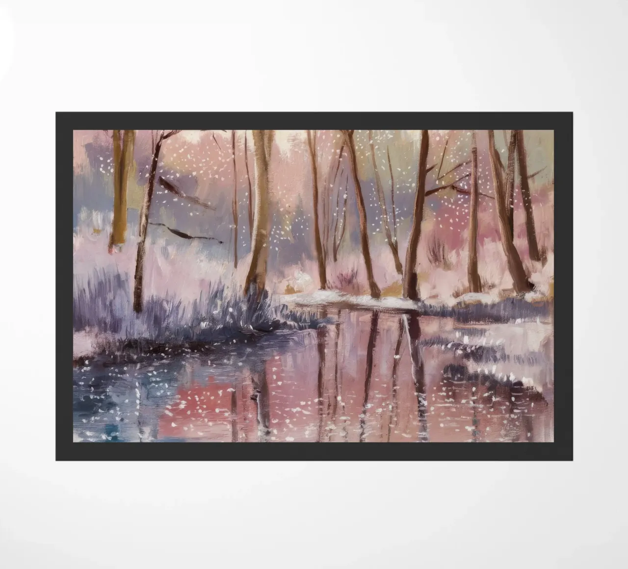 Winter Reflection Drift deurmat van Obisidian Brush