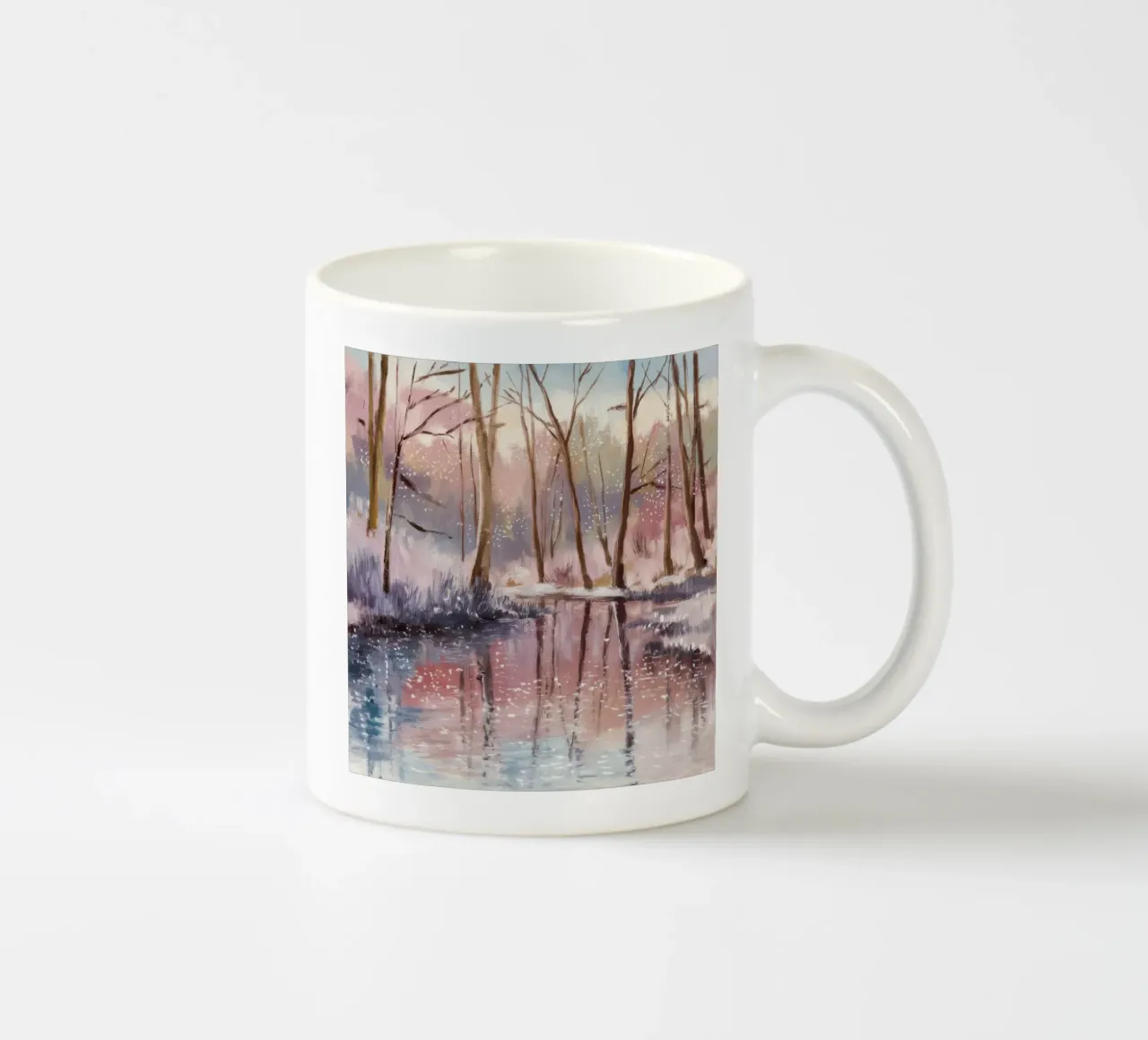 Riflesso invernale Deriva tazza in ceramica da Obisidian Brush