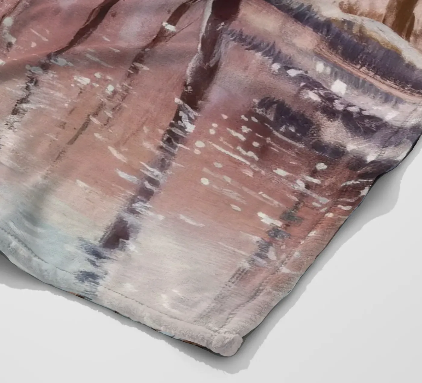 Winterreflexion Drift Fleecedecke von Obisidian Brush