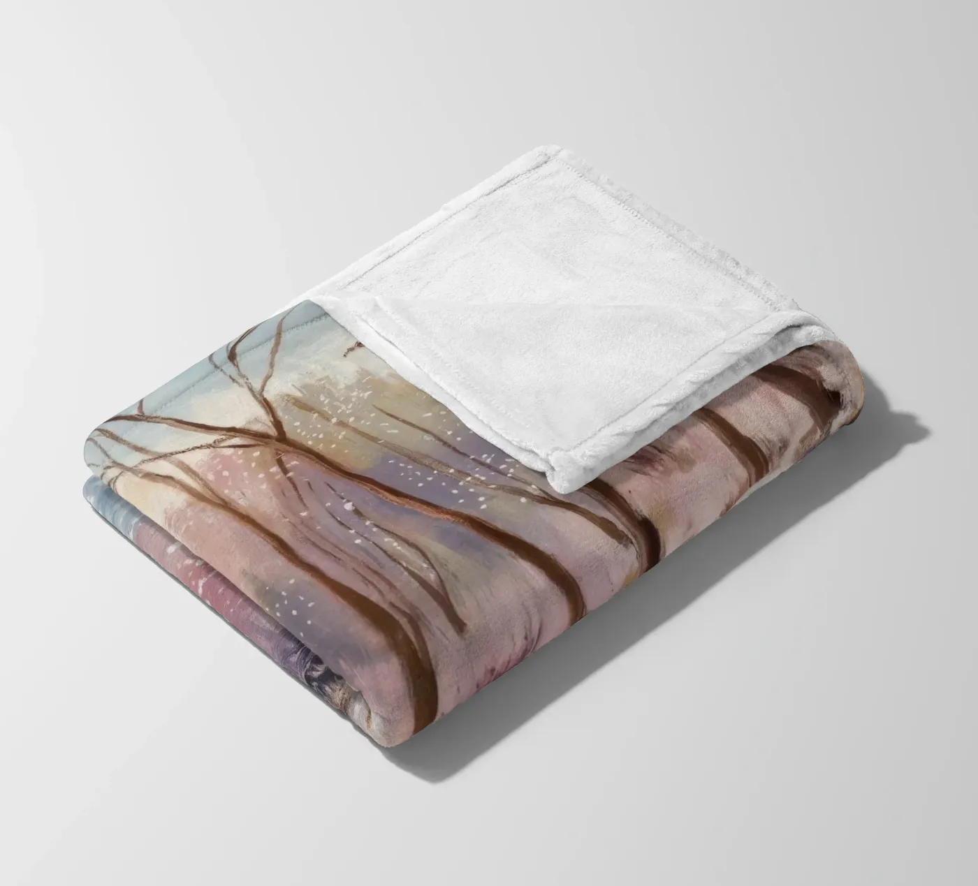 Winterreflexion Drift Fleecedecke von Obisidian Brush