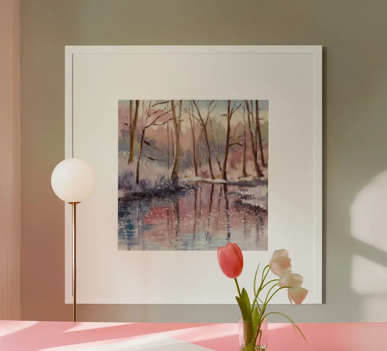 Riflesso invernale Deriva poster da Obisidian Brush